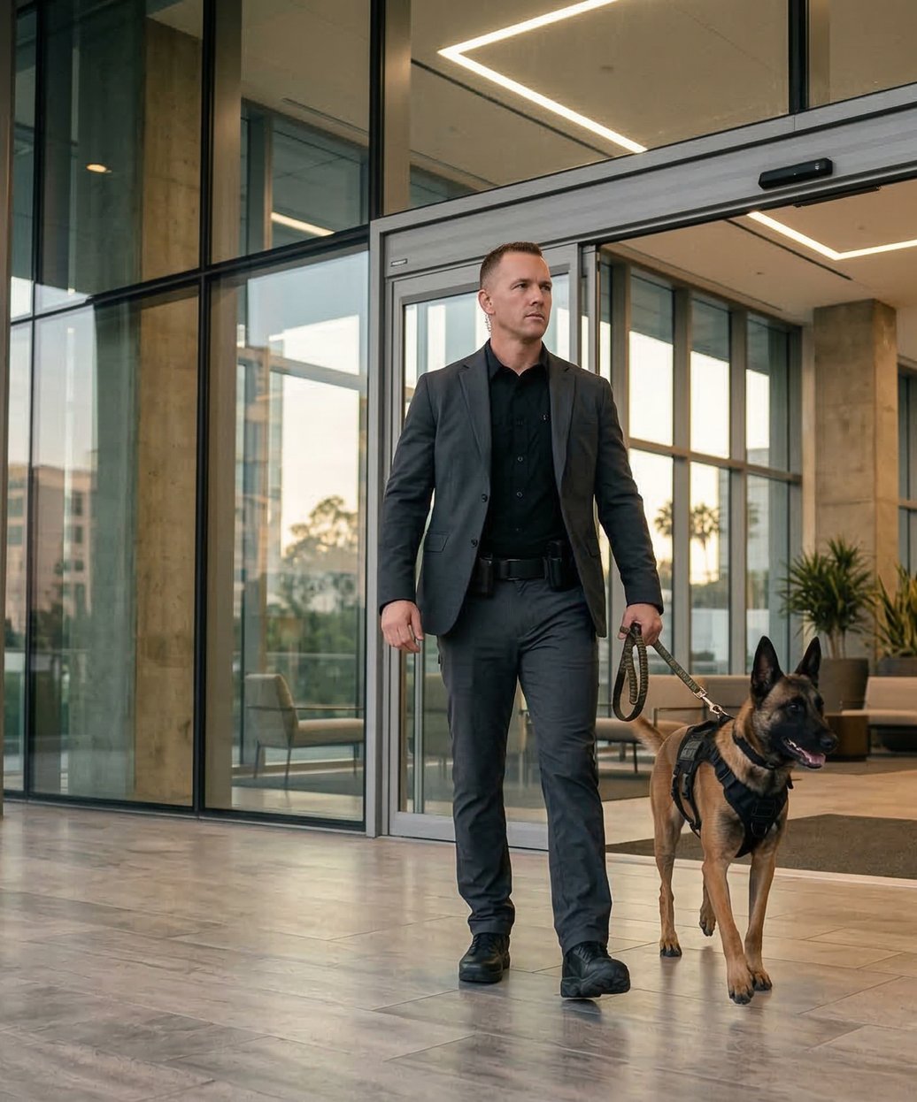 Pentagon K9 detection team providing canine security services in Southern California