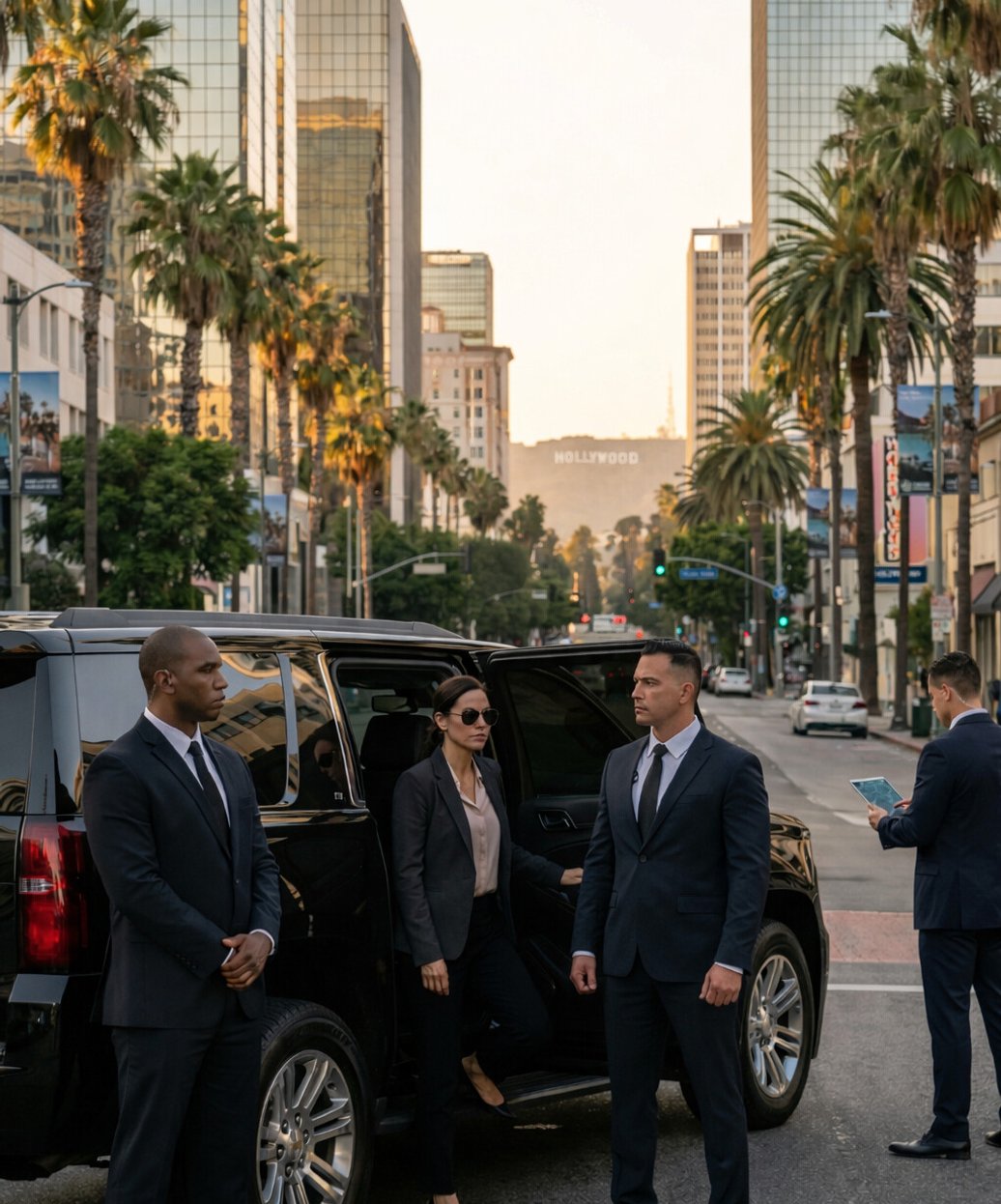 Pentagon private security team providing protection services throughout Los Angeles County