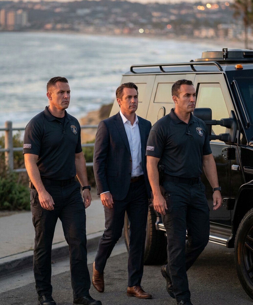 Pentagon Executive Protection team providing private security services throughout San Diego County