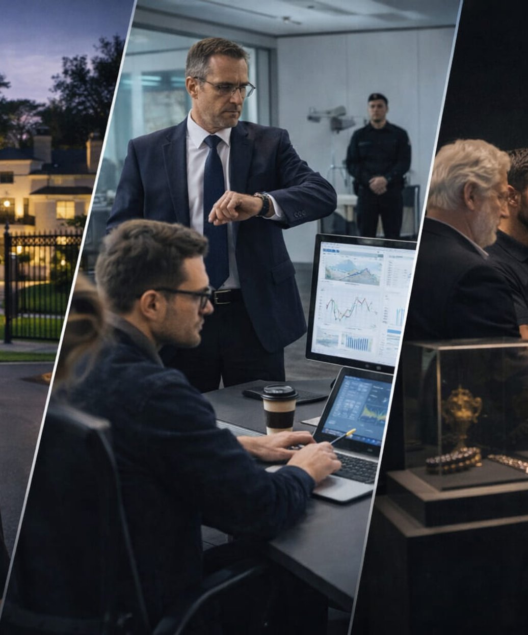 Pentagon security team protecting high-value assets and estate property in Orange County