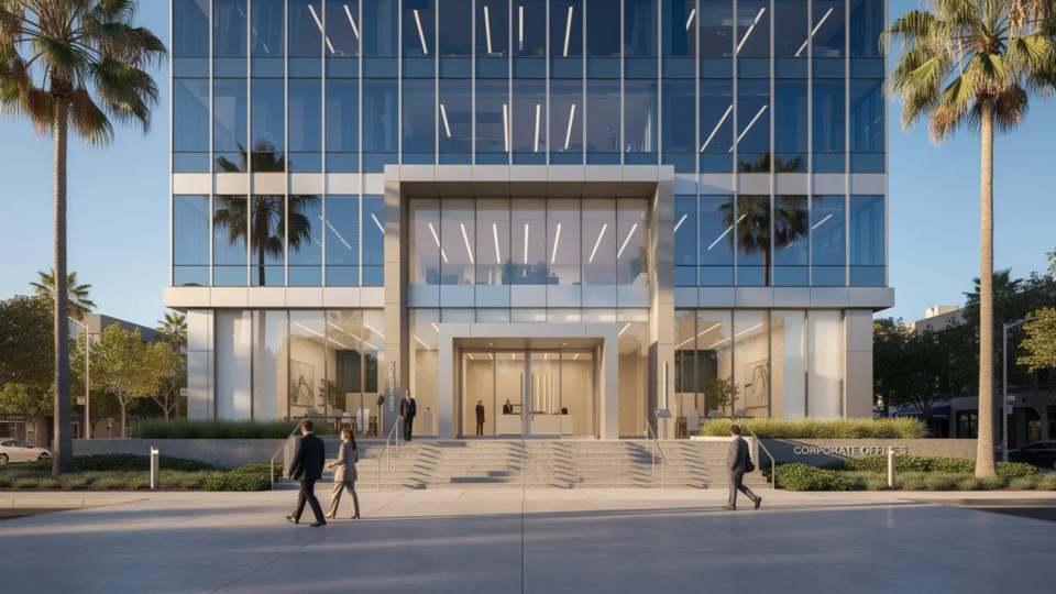 Professional corporate security team protecting Los Angeles business executives