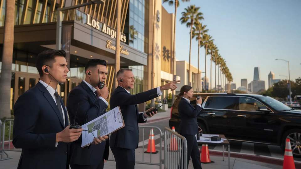 Professional executive protection agent providing discreet security services in Los Angeles