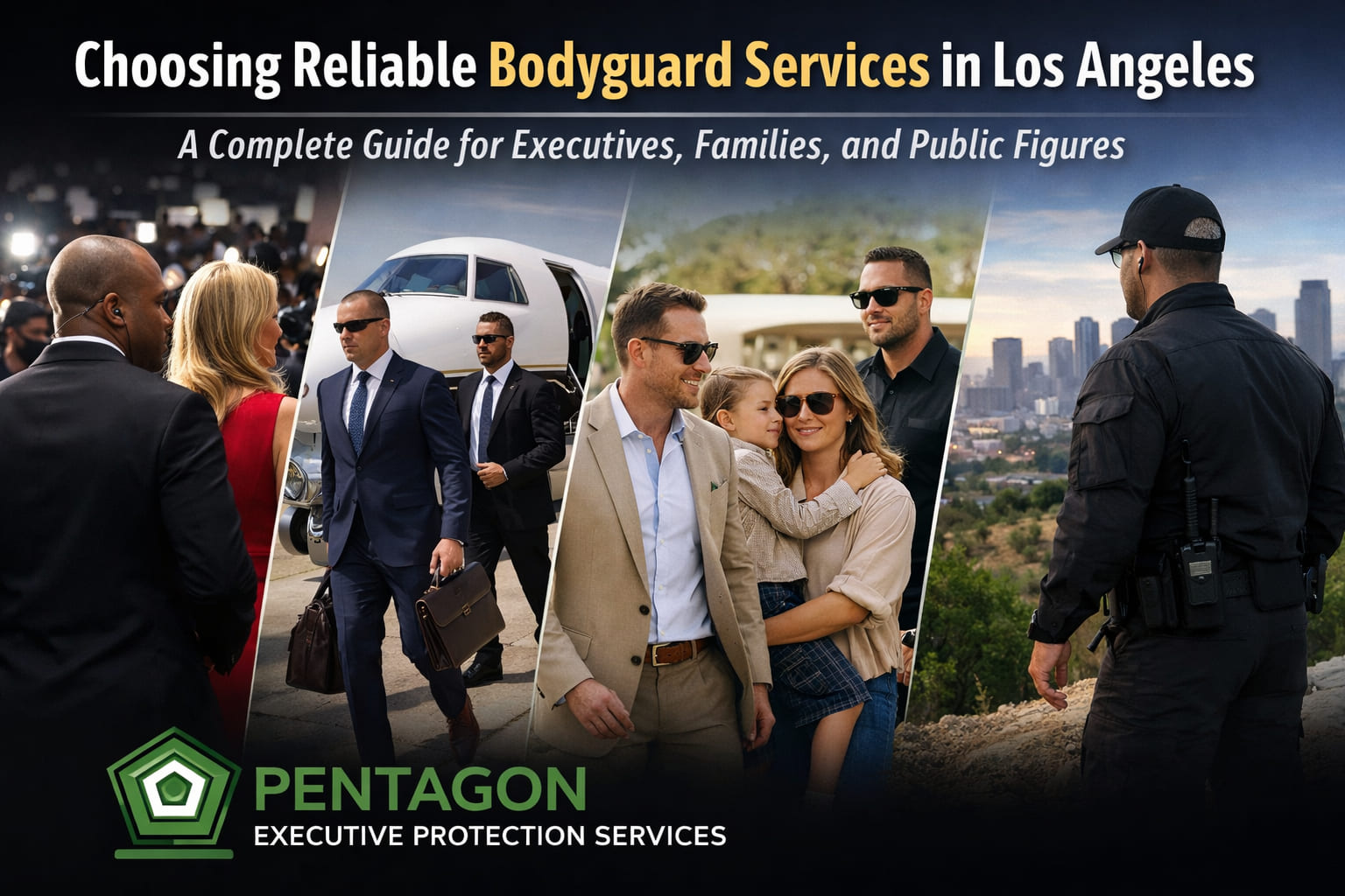 Discreet executive protection specialists providing professional bodyguard services in Los Angeles