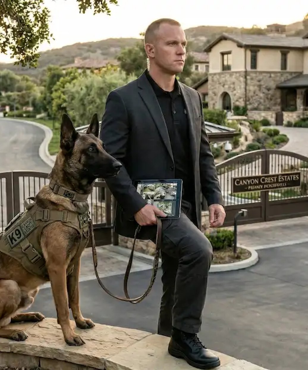 Professional K9 detection team providing security services for Los Angeles events