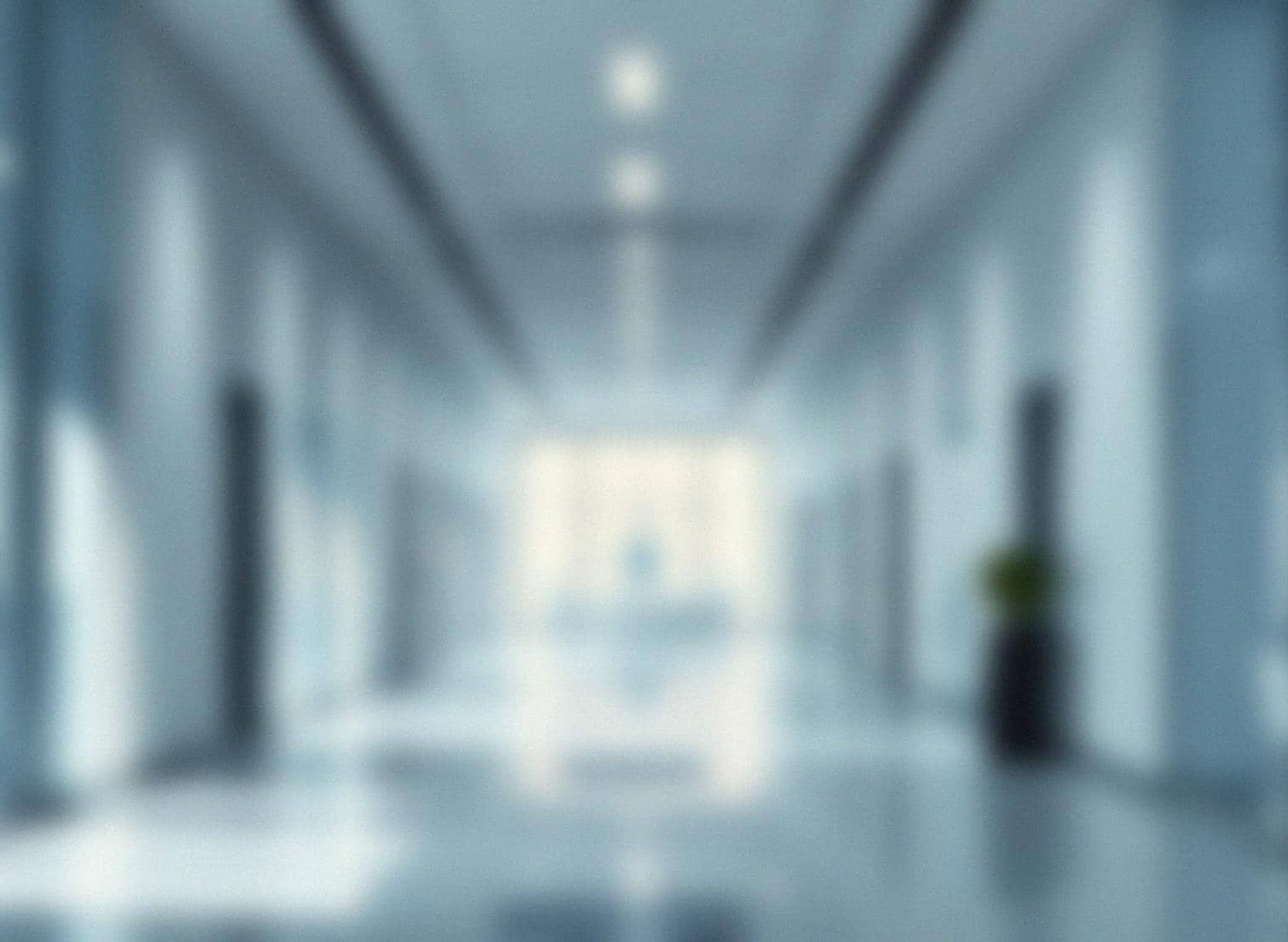 Blurred hallway background